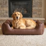 4L Textil Mario Orthopädisches Hundebett 120x90 cm – Kunstleder für grosse Hunde