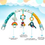 Aomig Spielbogen Kinderwagen mit Rassel & BB-Geräusch – Universell anpassbar für 0-12 Monate – Bild 4