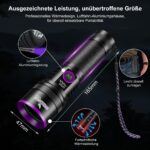 Shadowhawk 365nm UV Taschenlampe 30W – Professionelle Schwarzlichtlampe mit LCD-Display – Bild 7
