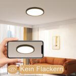 muyuua LED Deckenlampe Ø22cm 15W – Warmweiss IP44 für Bad, Küche & Flur – Bild 6