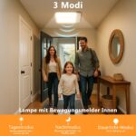 Toowell Akku-Deckenleuchte mit Bewegungsmelder – LED-Deckenlampe ohne Bohren & Stromanschluss – Bild 2