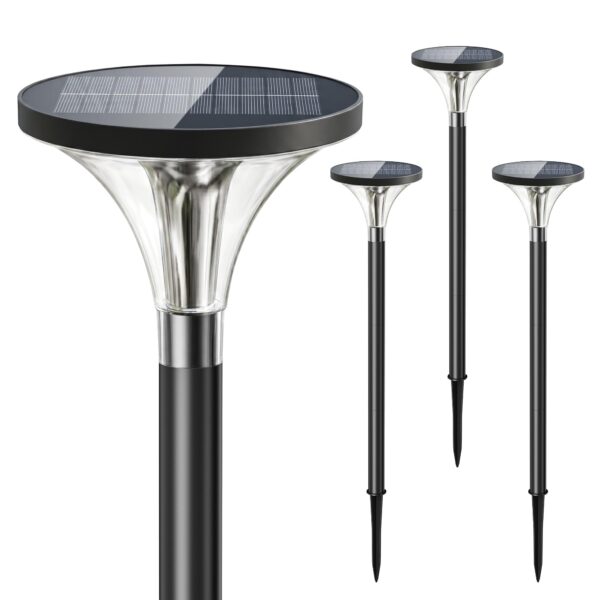 TuyLuxe 200lm Solarleuchte Garten 3000K Warmweiss – 4er Set mit 2000mAh Akku & IP65