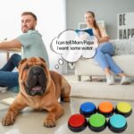 OFVENS Aufnahmebuzzer Set mit 30 Sekunden Aufnahme – Intelligenzspielzeug für Hundetraining – Bild 3