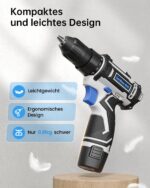 VIWKO 12V Akkuschrauber mit 98-teiligem Zubehör – Kompakter Bohrschrauber für DIY & Reparatur – Bild 3