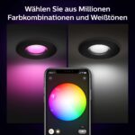 Philips Hue Xamento Deckenleuchte Schwarz – 16 Mio. Farben & Smart Home Steuerung – Bild 6