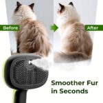 pecute Katzenbürste mit Sprühfunktion – 2-Stufen Nebel für Langhaar Katzen & Hunde – Bild 7