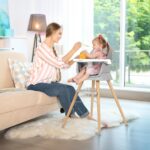 Ezebaby Hochstuhl 6 in 1 mit Holzbeinen – Multifunktionaler Kinderstuhl ab 6 Monate – Bild 2