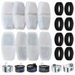 Zemiu Katzenwasserbrunnen Filter 16er Set – Dreifache Filtration für sauberes Trinkwasser