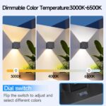 FUPE LED 15W Wandleuchte mit 3 Lichtfarben – IP65 Außenwandlampe mit einstellbarem Abstrahlwinkel – Bild 4