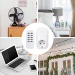 HBN Funksteckdosen Set 5er mit 2 Fernbedienungen – 3680W Funk-Fernsteuerung bis 30m – Bild 6