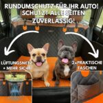 Clever Dreams Hundedecke Auto Rückbank – Wasserdichter Autoschutz mit abnehmbarer Schmutzfangmatte – Bild 7