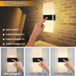 VOMI Akku-Wandleuchten 2er-Set, Touch Dimmbar 3000K – Kabellose Beleuchtung mit USB-Ladefunktion – Bild 3