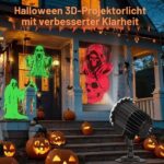 RIRIDAMAI 3D Halloween Outdoor Projektor – 180° verstellbar, IP44 wasserdicht für Garten & Party – Bild 6