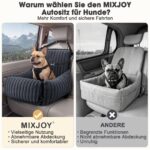 MIXJOY Hundeautositz für kleine bis mittlere Hunde – 4-in-1 Multifunktion mit Memory-Schaum – Bild 3