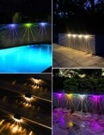 Bellanny 6er Set Solar Wandleuchte – Warmweiss & Farbwechsel für Garten & Terrasse IP65 – Bild 7