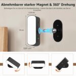 Lacasa LED Wandleuchte 2er-Set mit Akku, Fernbedienung & 360° Drehgelenk – Dimmbar – Bild 6