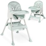 Ricokids Hochstuhl 3in1 mitwachsend – Kinderhochstuhl ab 6 Monaten mit Sicherheitsgurt