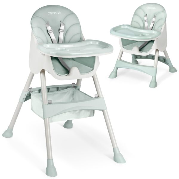 Ricokids Hochstuhl 3in1 mitwachsend – Kinderhochstuhl ab 6 Monaten mit Sicherheitsgurt