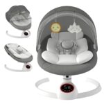 cozydwells Elektrische Babywippe bis 9 kg – Klappbar mit Bluetooth & Fernbedienung für Neugeborene