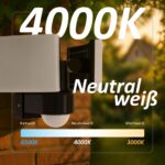 Maxkomfort LED Aussenwandleuchte mit Bewegungsmelder – 3200lm Fluter IP65 Schwenkbar – Bild 4