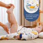 MIKAFEN Baby Schlafsack Winter 3,5 Tog 78-90cm – 100% Baumwolle mit abnehmbaren Ärmeln – Bild 4