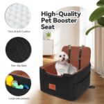GL GLENSLAVE Hundeautositz für kleine/mittlere Hunde – Memory Foam mit 2 Sicherheitsgurten – Bild 4