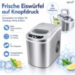 MS-Point Eiswürfelmaschine Silber – Eiskalt in 6–13 Minuten für Partys & Events – Bild 2
