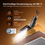 roborock F25 Steam Nass-Trockensauger mit 180°C Dampf – 80 Min Laufzeit für Zuhause – Bild 2