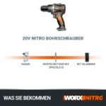 WORX WX102.9 Akku-Bohrschrauber 20V – Bürstenlos mit 60Nm & 2-Gang-Getriebe – Bild 8