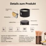 Coollamp LED-Wandleuchte mit USB-Ladung – 3 Farbmodi, 360° drehbar, Touch Control – Bild 4