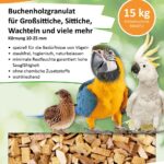 Terra Discount Bucheneinstreu 15 kg – Hochsaugfähiges Vogeleinstreu für Käfige & Volieren – Bild 7