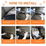 BingoPaw Hundeautositz M für mittlere Hunde – Sicherer Autositz mit Befestigungsgurten – Bild 6