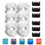 AONBOY Katzenbrunnen Filter 6+6er Set – Dreifach-Filtration für F2 Modelle