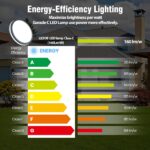 LEZOE LED Deckenleuchte Ø26cm mit Radar Bewegungsmelder IP65 – 4500lm Feuchtraumlampe – Bild 7