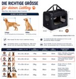 Zedelmaier Hundebox 60x42x44 cm – Faltbare Tiertransportbox für Auto & Zuhause – Bild 3