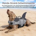 CITÉTOILE Hundeschwimmweste Hai-Design Grösse S – Rettungsweste mit Auftrieb für Hunde – Bild 5