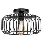 FRIDEKO HOME Deckenlampe schwarz Ø30cm – modernes Metalldesign mit E27-Fassung – Bild 8