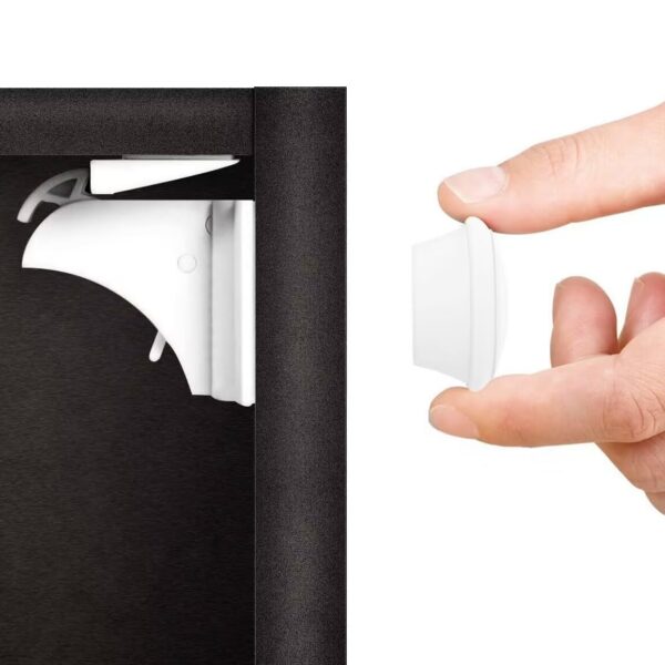 Norjews Magnetische Kindersicherung – 10 Schlösser + 2 Schlüssel, Ohne Bohren für Schränke & Schubladen