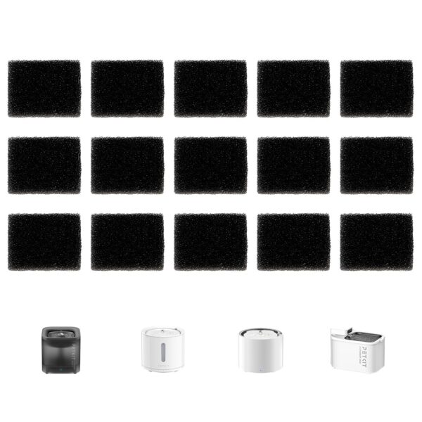 PETKIT Eversweet 3 Pro Filterschwamm – Ersatzfilter für Wasserspender (15er Pack)