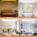 slochi LED Deckenleuchte 58cm 32W 3000lm – Dimmbar mit 1800K Nachtlicht & Fernbedienung – Bild 7