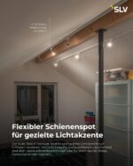 SLV PURI Lampenkopf Weiss GU10 – 3-Phasen-Schienenstrahler mit Adapter – Bild 3