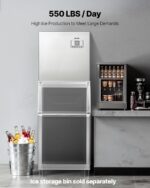 VEVOR kommerzielle Eismaschine 250 kg/Tag – Edelstahl-Kopfeinheit mit Touch-Display – Bild 3