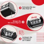 Shuniu Ersatz-Schleifkopf mit Diamant-Schleifköpfen – Präzisionsschärfung für Messer – Bild 2