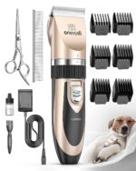 oneisall Kabellose Hundeschermaschine P2 – 50dB Ultra Leise Tierhaarschneider für Hunde & Katzen