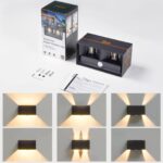 CELAVY LED Wandleuchte Anthrazit mit Bewegungsmelder – IP65 Aussenlampe für Innen & Aussen – Bild 3