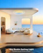 Swoieltr RGBIC LED-Deckenleuchte Ø30cm 48W 4800lm – intelligente Himmelsszenerie mit Fernbedienung – Bild 4