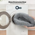 Pawk Hundebett ø76 cm mit Memory-Schaum – Weiches Donut-Design für Mittelgrosse Hunde – Bild 7
