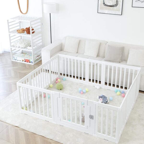 Gupamiga Laufgitter 150x180 cm – Sicheres Laufstall Aktivitätszentrum für Babys