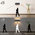 Coinmit 30W Aussenwandleuchte mit Bewegungsmelder – IP65 LED Wandlampe anthrazit – Bild 3