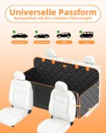UPAWPIA Hundedecke Auto Rückbank 135x165cm – Wasserdicht & rutschfest für PKW, SUV, LKW – Bild 7